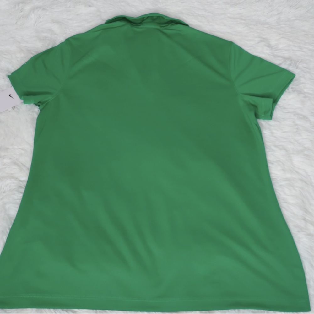 Nike Golf V Neck Green Short Sleeve Athletic Shirt DC1991 319 - Picture 5 of 5